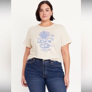 Old navy Cream Graphic Tee